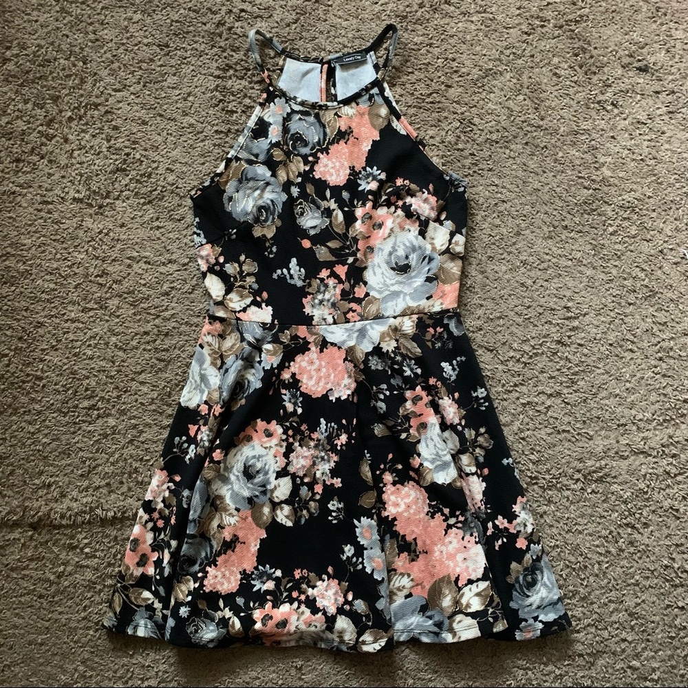 Lovely Day Floral Knee Length Dress